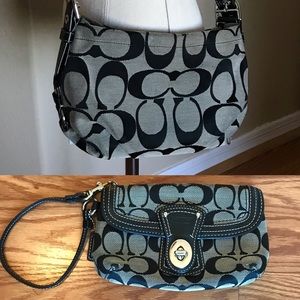 Signature Coach handbag and wristlet